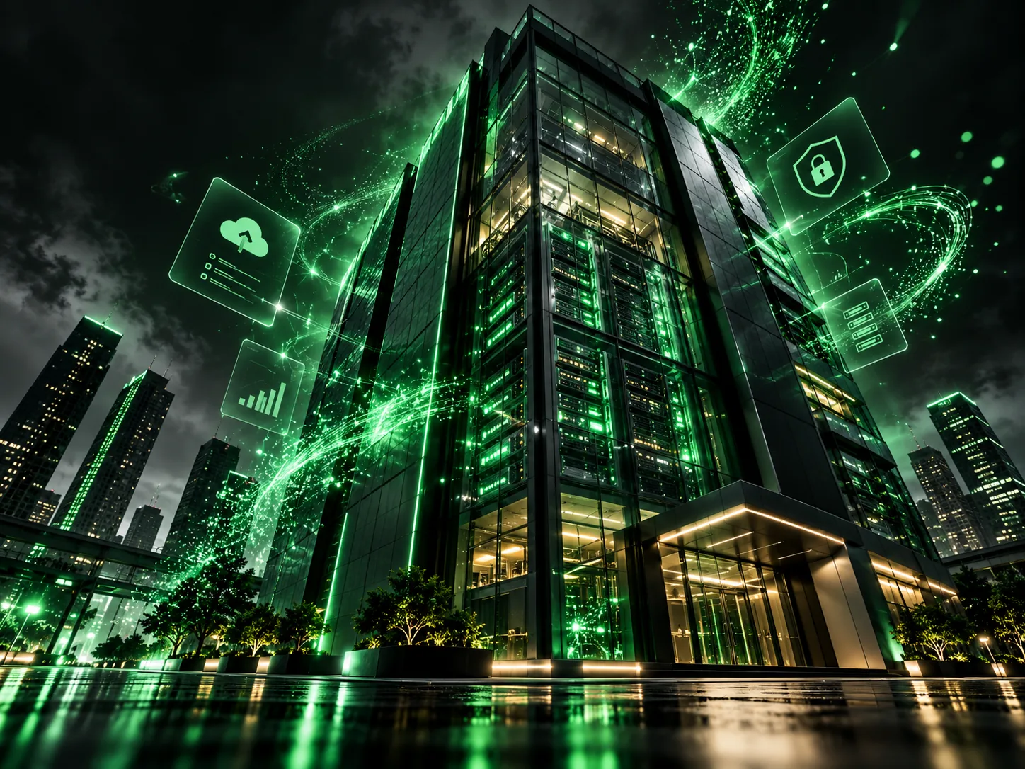 Secure cloud data center hosting Sahyak real estate database instances